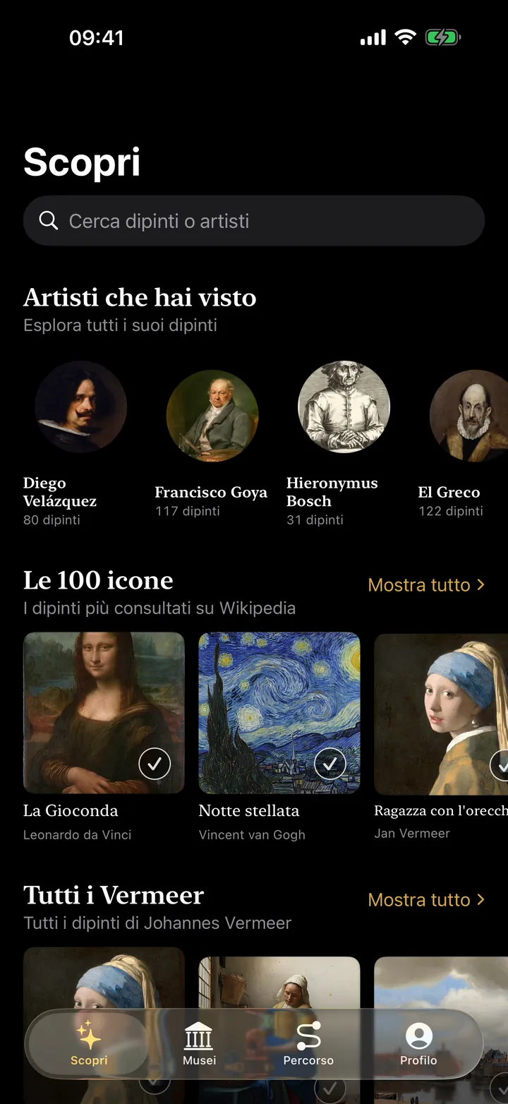 L’arte da vedere, raccolta per te.