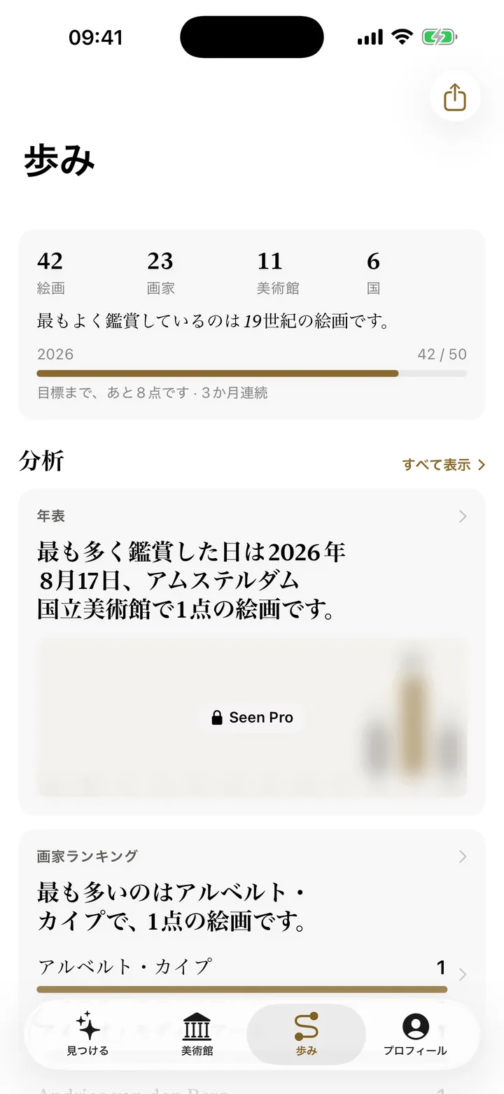 鑑賞したすべてを、ひと目で。